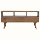 Fogel Open Triple Shelf TV Stand - Natural TV Stands - Bokel Home