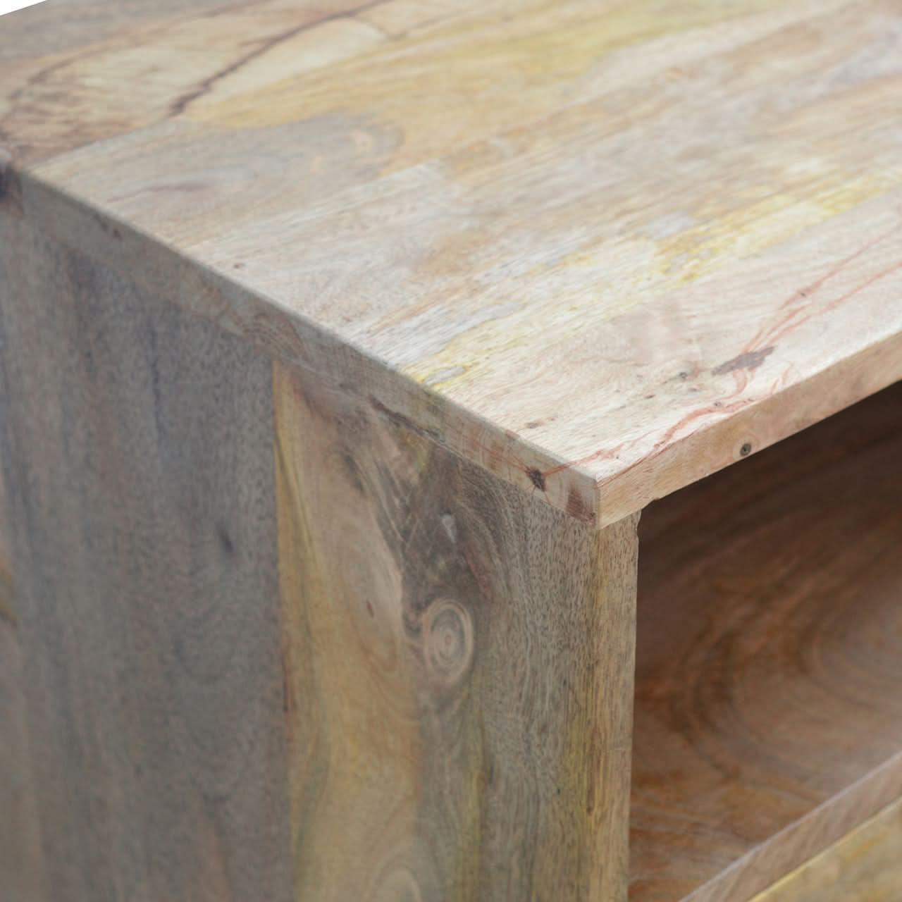 Fogel Open Triple Shelf TV Stand - Natural TV Stands - Bokel Home