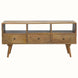 Fogel Open Triple Shelf TV Stand - Natural TV Stands - Bokel Home