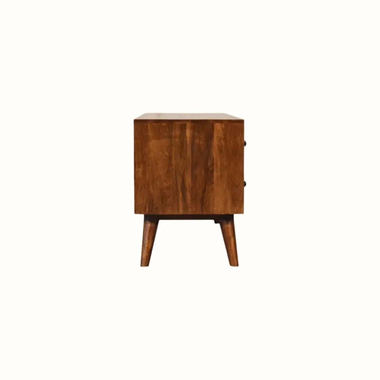 Fogel Open TV Stand, Large - Chestnut TV Stands - Bokel Home