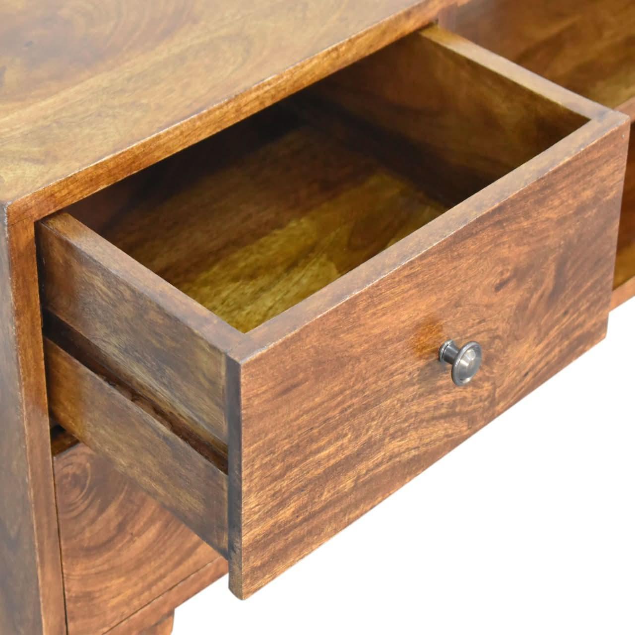 Fogel Open TV Stand, Large - Chestnut TV Stands - Bokel Home