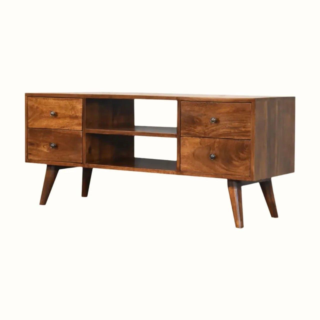 Fogel Open TV Stand, Large - Chestnut TV Stands - Bokel Home