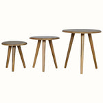 Fogel Stools (set of 3) - Natural Side Tables - Bokel Home