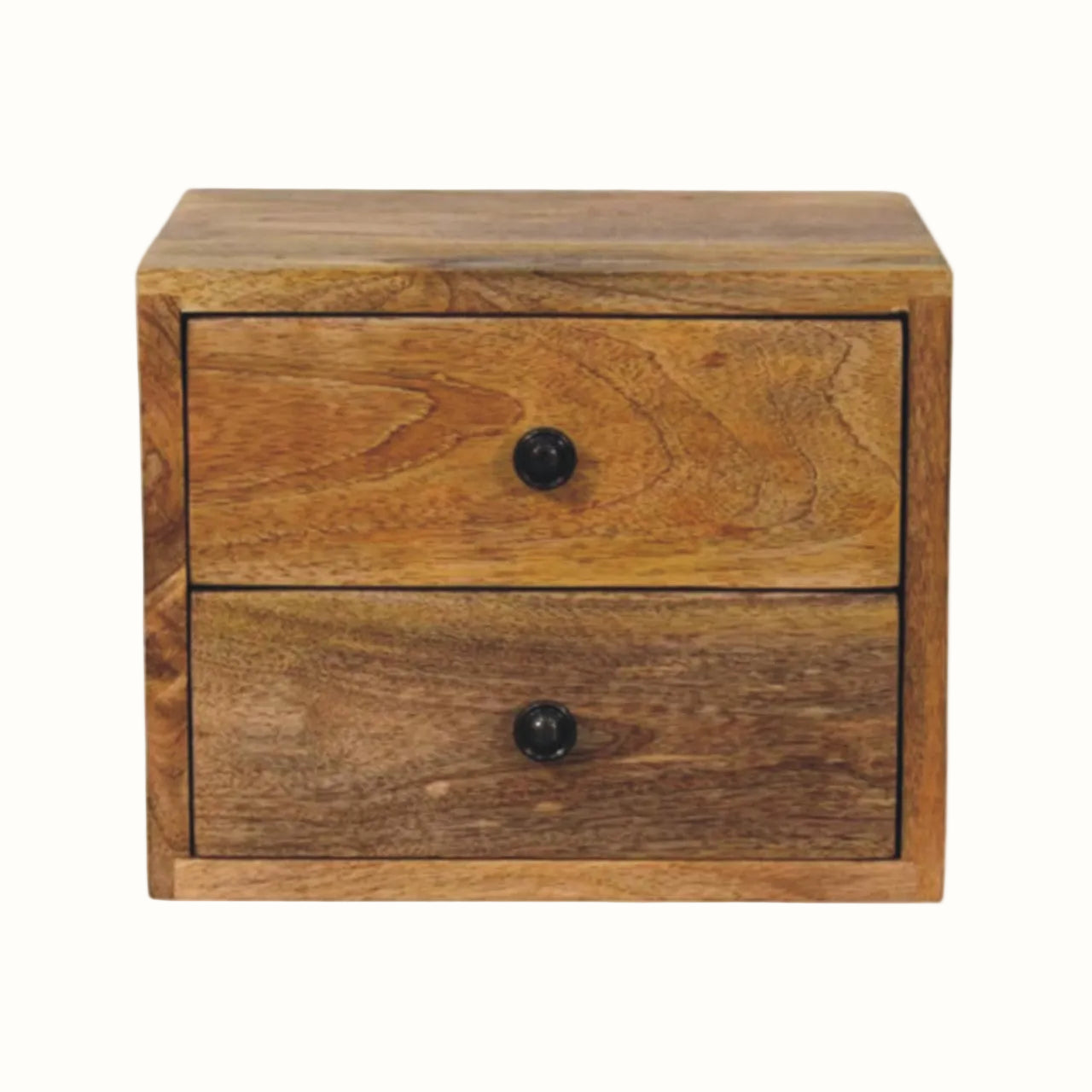 Fogel Floating Bedside Table, Small - Natural