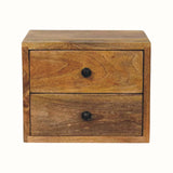 Fogel Floating Bedside Table, Small - Natural