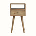 Fogel Open Bedside Table with Drawer, Mini - Natural