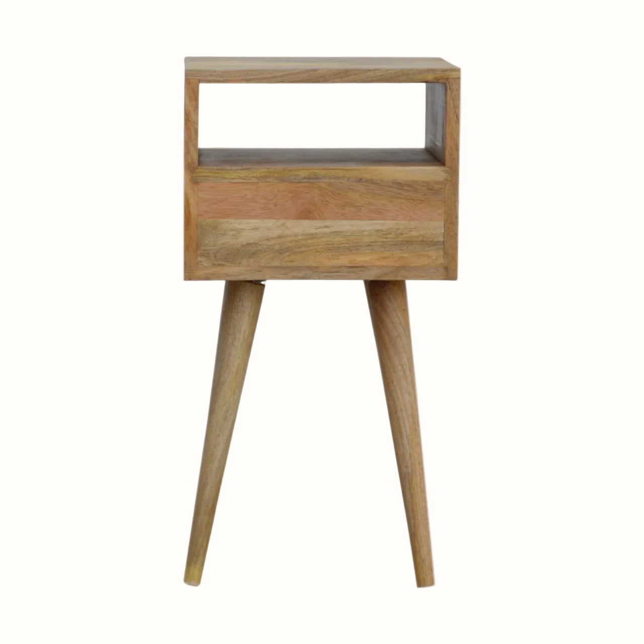 Fogel Open Bedside Table with Drawer, Mini - Natural
