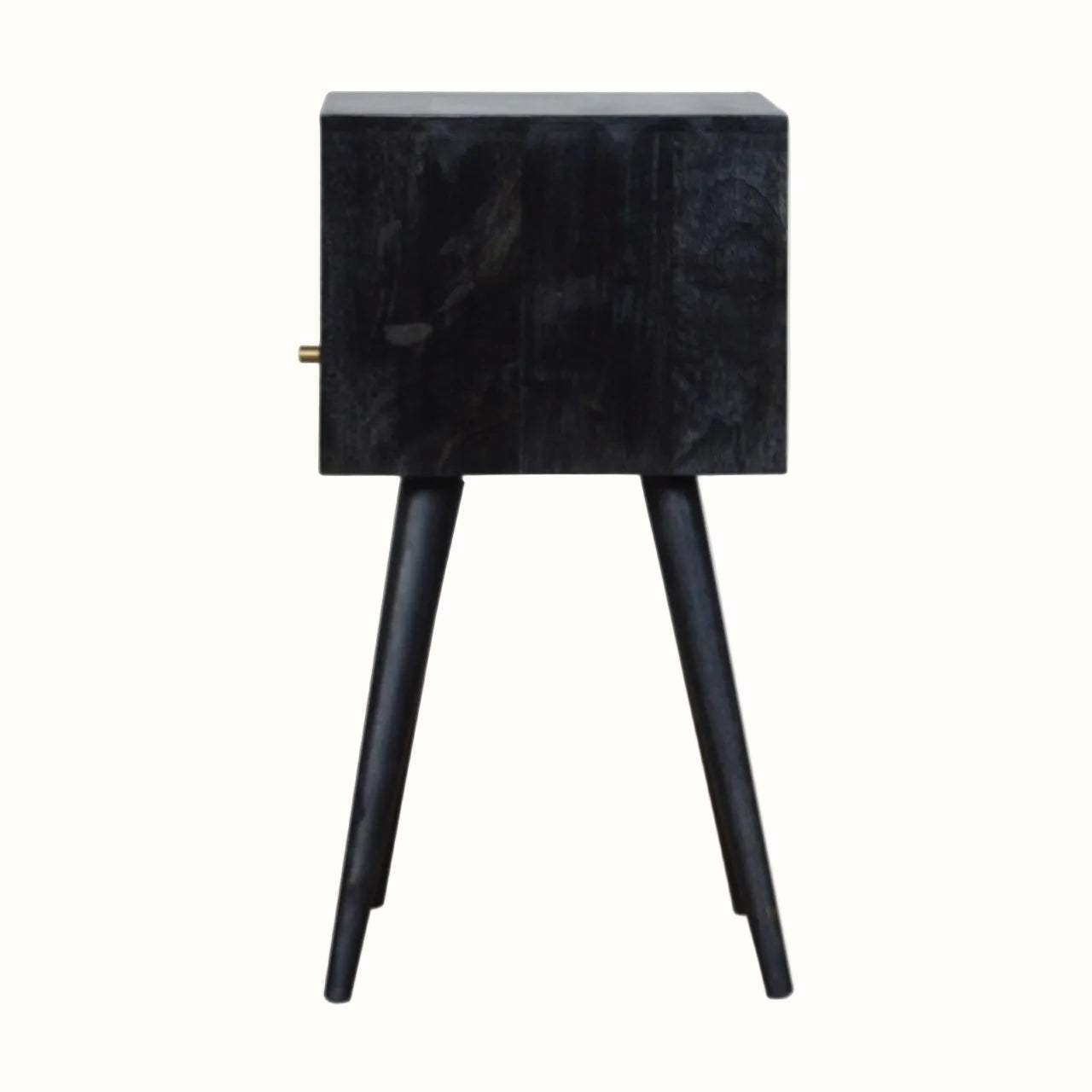 Fogel Open Bedside Table with Drawer, Mini - Ash Black
