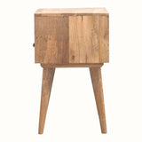Fogel Open Bedside Table 1 Drawer, Medium - Natural