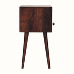 Fogel Open Bedside Table with Drawer, Mini - California Walnut
