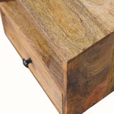 Fogel Open Floating Bedside Table, Small - Natural