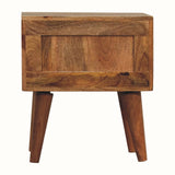 Fogel Bedside Table 2 Drawers, Small - Natural