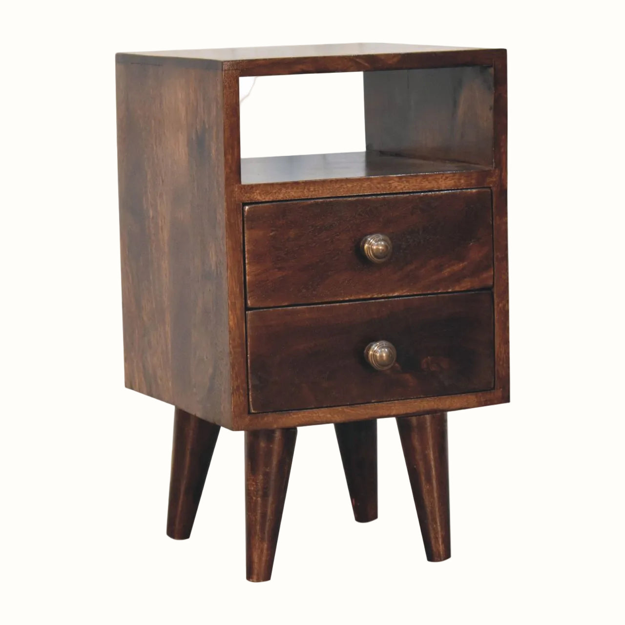 Fogel Open Bedside Table, Small - California Walnut