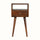 Fogel Open Bedside Table with Drawer, Mini - Chestnut