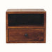 Fogel Floating Bedside Table, Small - Chestnut