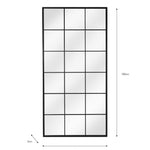 Fulbrook Leaning Mirror, Large - Black Mirrors - Bokel Home