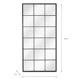 Fulbrook Leaning Mirror, Large - Black Mirrors - Bokel Home
