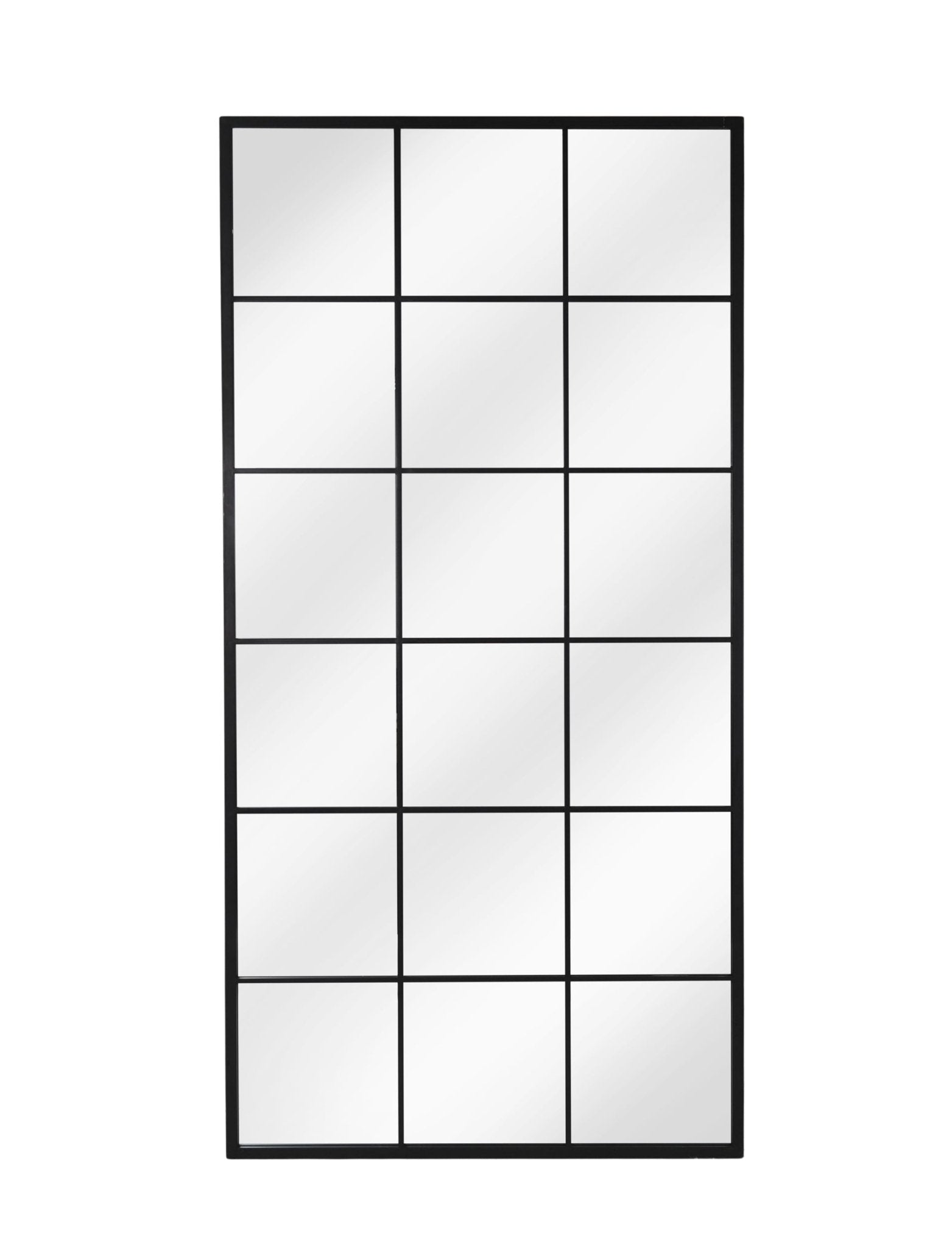 Fulbrook Leaning Mirror, Large - Black Mirrors - Bokel Home