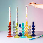 Grey Bubble Candlestick Holder Candle Holders - Bokel Home