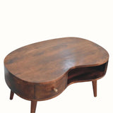 Haft Coffee Table with Storage, Medium - California Walnut Coffee Tables - Bokel Home