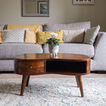 Haft Coffee Table with Storage, Medium - Chestnut Coffee Tables - Bokel Home
