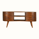 Haft Media Unit - Chestnut TV Stands - Bokel Home