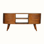 Haft Media Unit - Chestnut TV Stands - Bokel Home