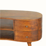 Haft Media Unit, Large - Chestnut TV Stands - Bokel Home