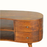 Haft Media Unit, Large - Chestnut TV Stands - Bokel Home