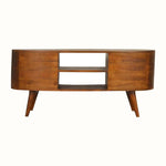 Haft Media Unit, Large - Chestnut TV Stands - Bokel Home