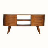 Haft Media Unit, Large - Chestnut TV Stands - Bokel Home