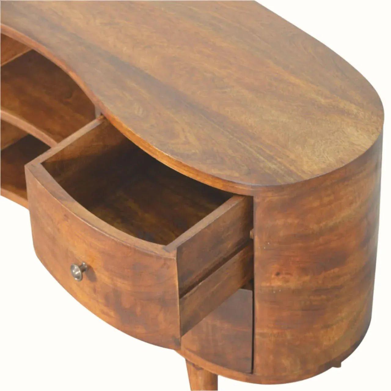 Haft Media Unit, Large - Chestnut TV Stands - Bokel Home