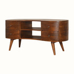 Haft Media Unit, Large - Chestnut TV Stands - Bokel Home