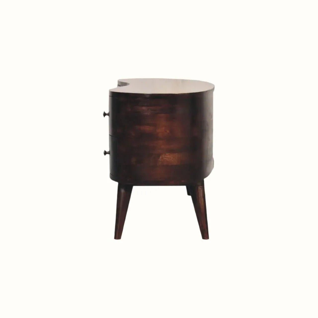 Haft Media Unit, Large - Walnut TV Stands - Bokel Home