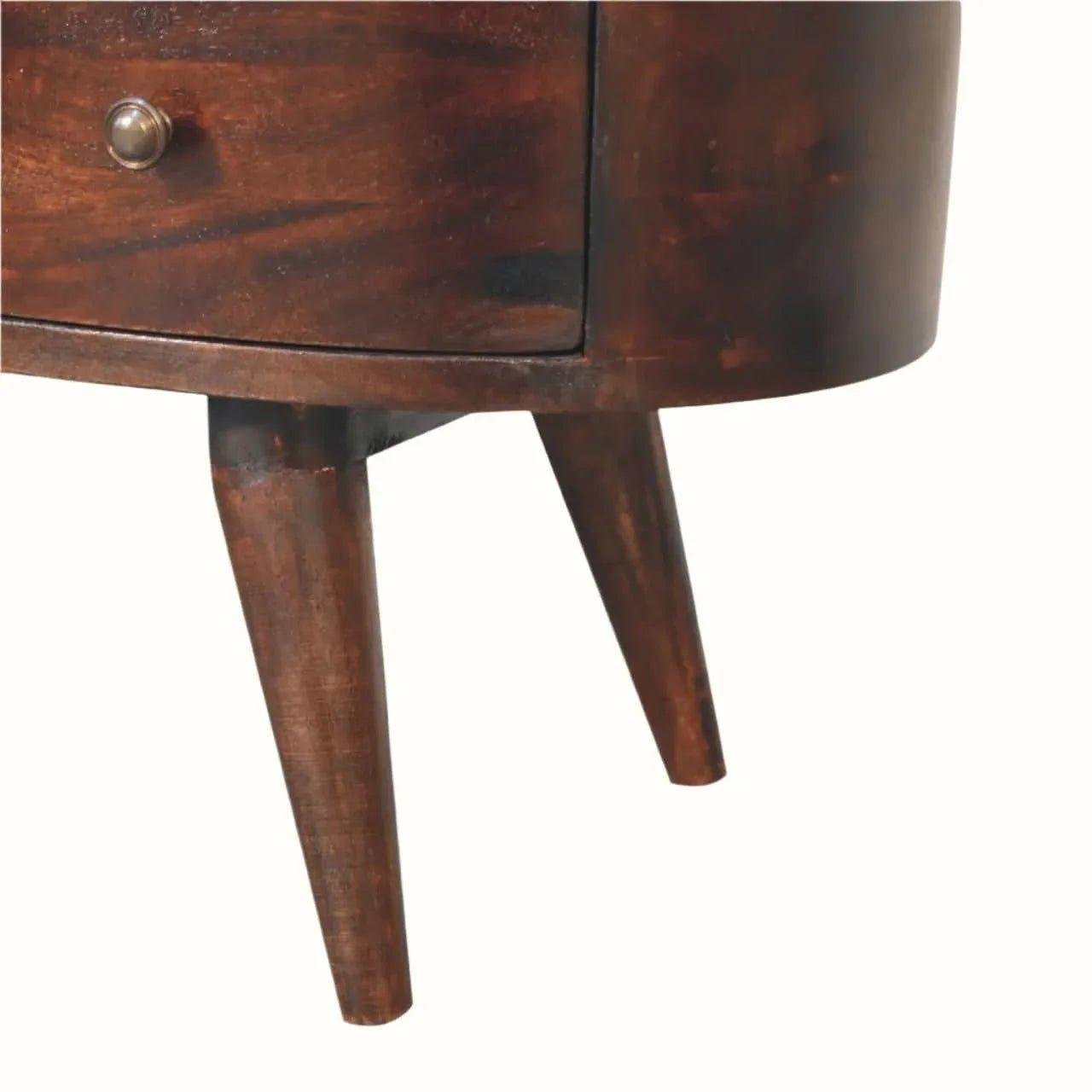 Haft Media Unit, Large - Walnut TV Stands - Bokel Home
