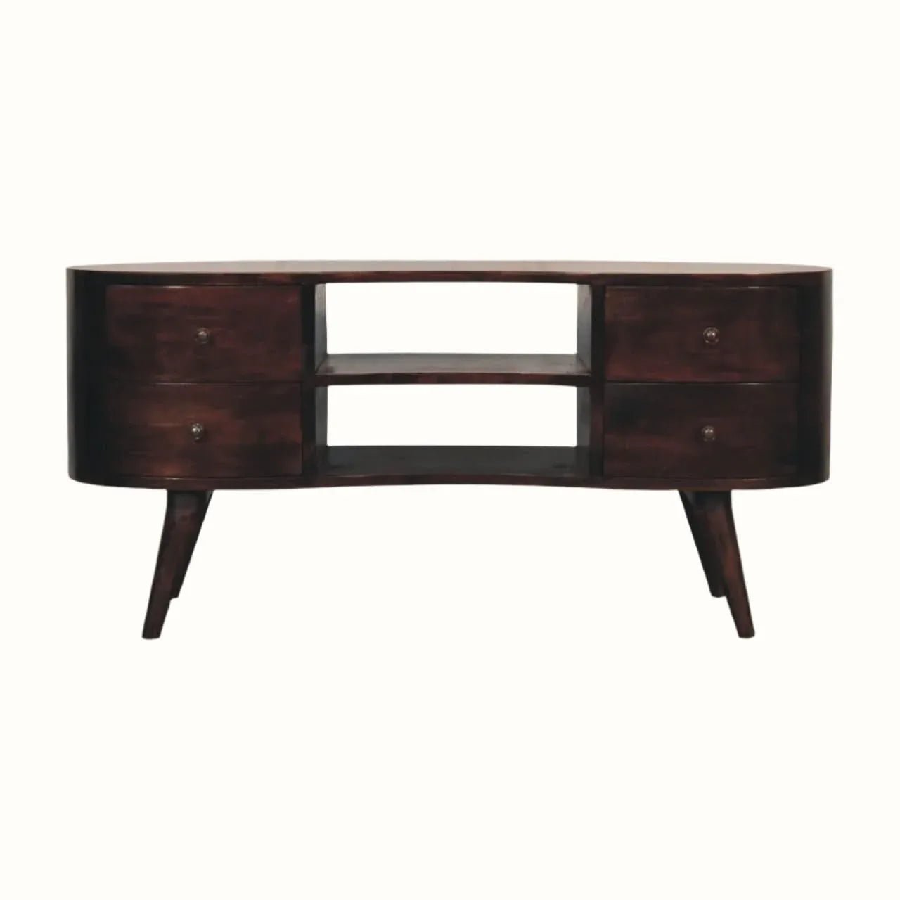Haft Media Unit - Walnut TV Stands - Bokel Home