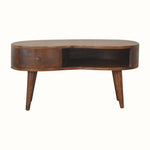 Haft Coffee Table with Storage, Medium - Chestnut