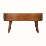 Haft Coffee Table with Storage, Medium - Chestnut