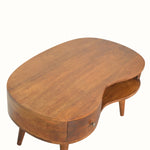 Haft Coffee Table with Storage, Medium - Chestnut