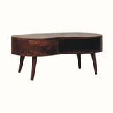 Haft Coffee Table with Storage, Large - Chestnut