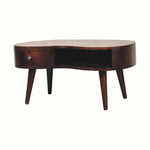 Haft Coffee Table, Medium - Light Walnut