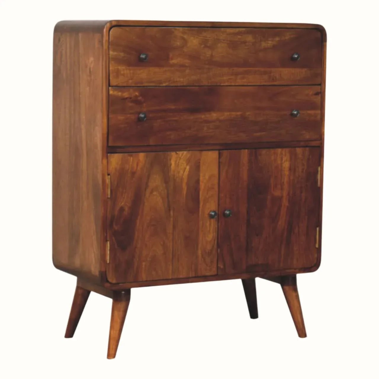 Hamade 2 Drawer Cabinet - Chestnut Cabinets & Sideboards - Bokel Home