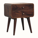 Hamade Bedside Table, Medium - California Walnut Bedside Tables - Bokel Home
