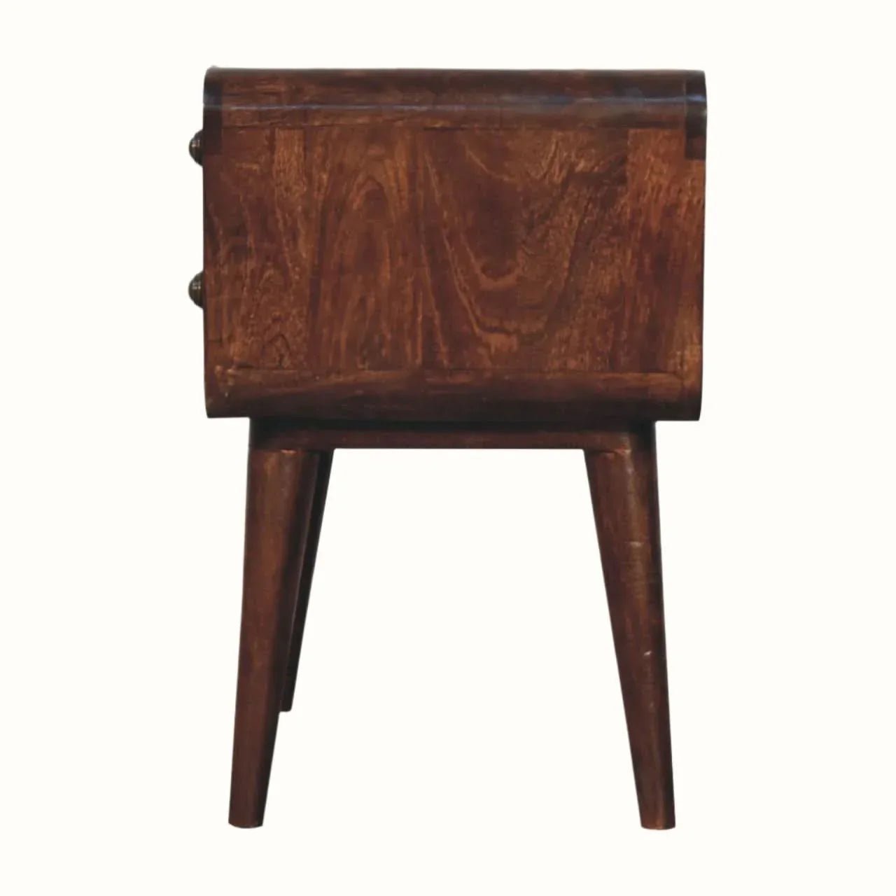 Hamade Bedside Table, Medium - California Walnut Bedside Tables - Bokel Home