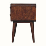 Hamade Bedside Table, Medium - California Walnut Bedside Tables - Bokel Home