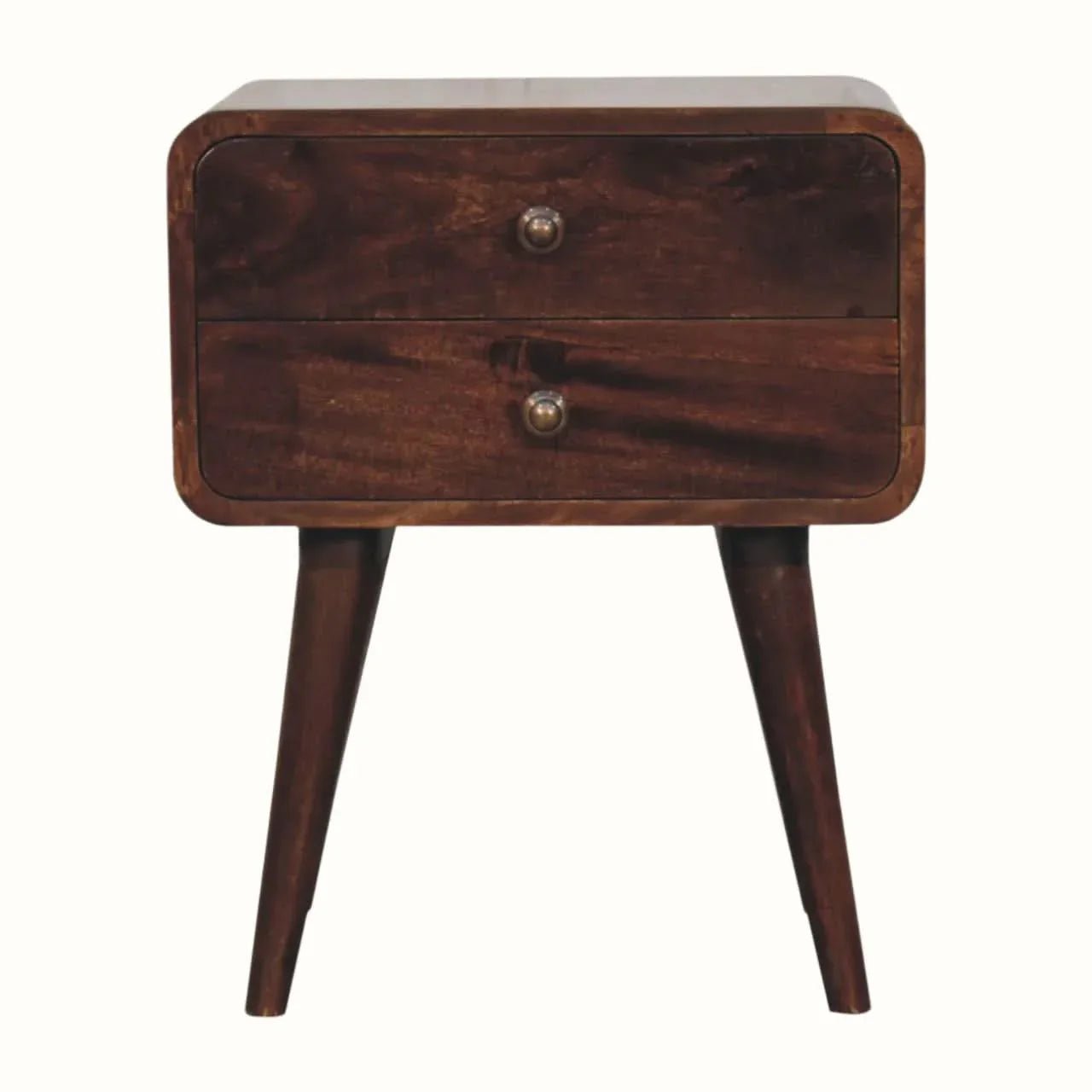 Hamade Bedside Table, Medium - California Walnut Bedside Tables - Bokel Home
