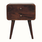 Hamade Bedside Table, Medium - California Walnut Bedside Tables - Bokel Home
