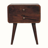 Hamade Bedside Table, Medium - California Walnut Bedside Tables - Bokel Home
