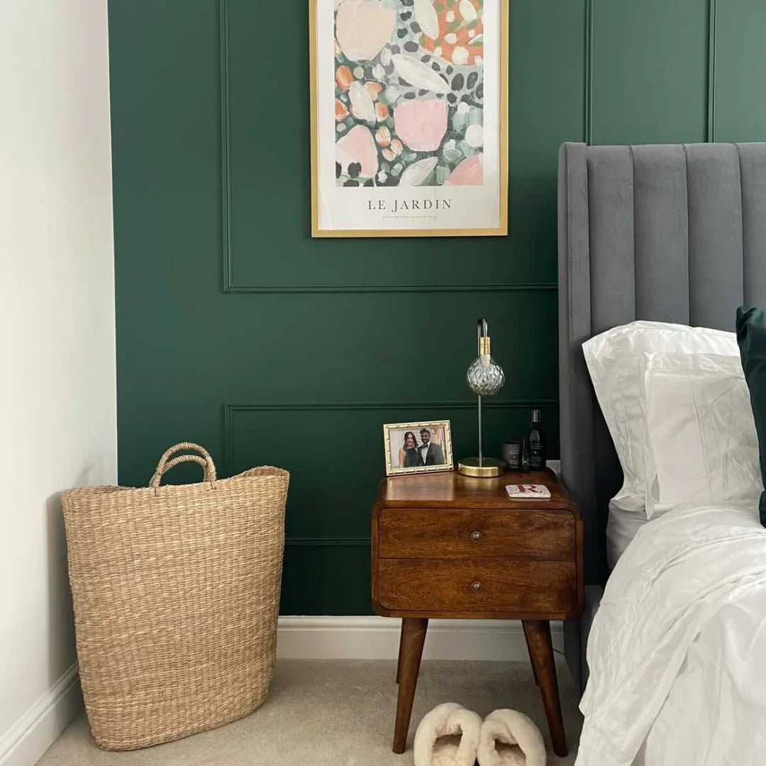 Hamade Bedside Table, Medium - Chestnut Bedside Tables - Bokel Home