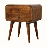Hamade Bedside Table, Medium - Chestnut Bedside Tables - Bokel Home